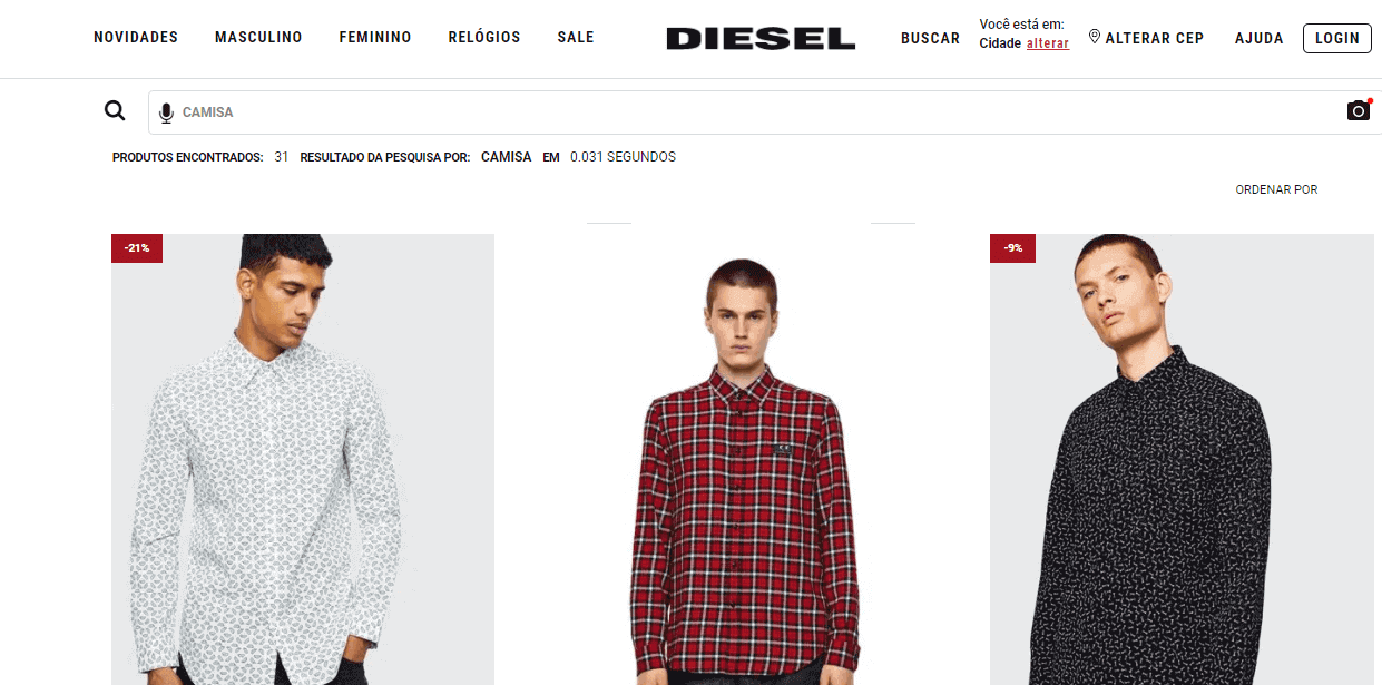 camisa Diesel